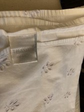 Lençol plano Trussardi branco ilhós cama de casal, usado comprar usado  Enviando para Brazil