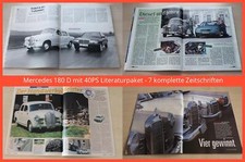 Mercedes 180 D mit 40PS Literaturpaket - 7 komplette Zeitschriften comprar usado  Enviando para Brazil