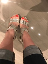 Sandalette pumps silber gebraucht kaufen Sandalette pumps silber gebraucht kaufen  Durach