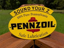 Porcelain pennzoil safe for sale  USA