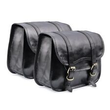 Bolsas de selim vintage de couro preto, bolsa lateral para bicicleta - bolsa bala comprar usado  Enviando para Brazil