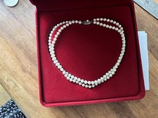 Mikimoto double strand for sale  ASHTEAD