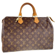 Usado, Bolsa de mão Louis Vuitton monograma Speedy 35 tecido de couro marrom 3549 comprar usado  Enviando para Brazil