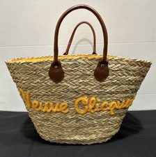 VEUVE CLICQUOT CHAMPANHE ERVAS MARINHAS CESTA DE PALHA BOLSA TOTE PRAIA comprar usado  Enviando para Brazil