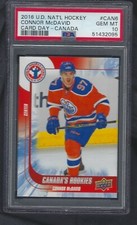 CONNOR MCDAVID CARTÃO DE NOVATO #6 PSA GEM ESTADO PERFEITO 10 OILERS DECK SUPERIOR BAIXO POP comprar usado  Enviando para Brazil