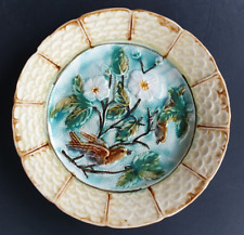 Barbotine assiette oiseaux d'occasion  Véron