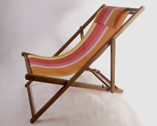 Holz liegestuhl deckchair gebraucht kaufen  Krefeld