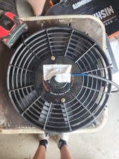 Radiador elétrico fino Mishimoto MMFAN-12 12 polegadas preto 12V ventilador de refrigeração somente novo na caixa, usado comprar usado  Enviando para Brazil