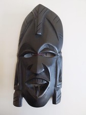 Afrikanische holzmaske schwarz gebraucht kaufen  Rastatt