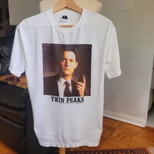 Camiseta Gráfica Promocional 1992 Twin Peaks Vintage Dale Cooper Grande, usado comprar usado  Enviando para Brazil