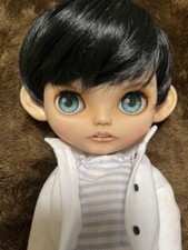 Usado, Boneca personalizada Blythe cabelo preto olhos azuis menino hobby coleção de brinquedos comprar usado  Enviando para Brazil