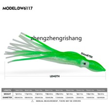 100 peças iscas saia lula polvo isca hoochies água salgada isca de pesca macia 5-15cm comprar usado  Enviando para Brazil