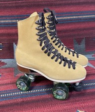 Patins Riedell camurça marrom 130 tamanho 8 radar energia verde rodas caixa original comprar usado  Enviando para Brazil