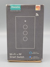 Usado, Interruptor de luz de parede inteligente MoesGo WiFi painel de toque de vidro Wi-Fi + RF WS-US-RF comprar usado Usado, Interruptor de luz de parede inteligente MoesGo WiFi painel de toque de vidro Wi-Fi + RF WS-US-RF comprar usado  Enviando para Brazil