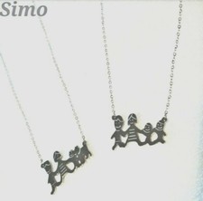 Collana donna acciaio usato  Italia