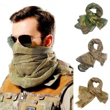 Cachecóis masculinos femininos camuflagem malha pescoço cachecol camuflado respirável caça comprar usado  Enviando para Brazil