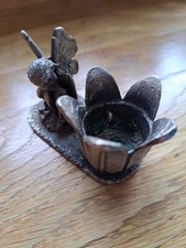 Pewter fairy candleholder for sale  TEMPLECOMBE