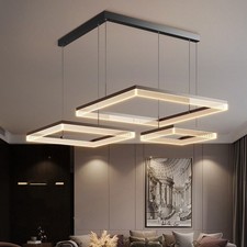 Candelabro grande iluminação cozinha pingente luminária de teto preta luzes de hotel comprar usado  Enviando para Brazil