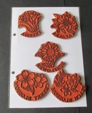 Unmounted rubber floral for sale  BURTON-ON-TRENT