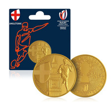 Moneda Oficial de la Copa Mundial de Rugby 2023 Torneo Equipo de Inglaterra 0,25 1/4 Cuarto de Euro segunda mano  Embacar hacia Mexico