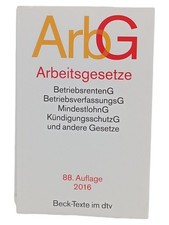Arbeitsgesetze beck texte gebraucht kaufen  Deutschland