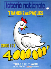 Affiche poster loterie d'occasion  Les Bordes