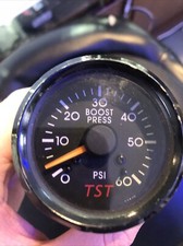 Usado, Medidor de vácuo universal Turbo Boost 52mm PSI Black Face Racing Aem comprar usado  Enviando para Brazil