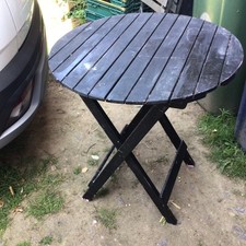 Round hardwood folding for sale  CAMBRIDGE