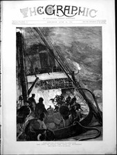 Antique print fire for sale  UK