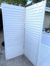 Plantation louvered white for sale  Los Angeles