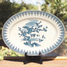 Grand plat faïence d'occasion  Cerisy-la-Salle