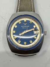Relógio de pulso Wittnauer Geneve automático ref 4505 deslumbrante mostrador azul e moldura C11KAS comprar usado  Enviando para Brazil