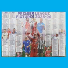 Premier league fixtures for sale  WESTCLIFF-ON-SEA