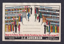 Selo pôster Dinamarca SØRENSEN DRESS SHOP VEJLE comprar usado Selo pôster Dinamarca SØRENSEN DRESS SHOP VEJLE comprar usado  Enviando para Brazil