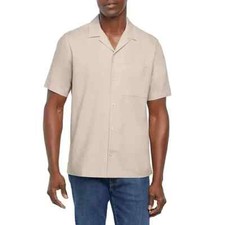 Usado, Camisa masculina Gap manga curta linho abotoado tamanho XXL cáqui SEM ETIQUETAS comprar usado  Enviando para Brazil