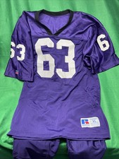 Camiseta e calça Russell Athletic autêntica roxa uniforme de futebol #63 XL MUITO BOM ESTADO, usado comprar usado  Enviando para Brazil