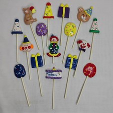 Conjunto de enfeites de bolo vintage para festa de aniversário retrô cupcake sobremesa muffin decorações comprar usado  Enviando para Brazil