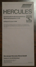 Hercules preisliste 1986 gebraucht kaufen  Wiesloch
