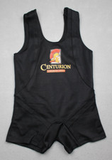 Vintage Centurion Kombinezon do podnoszenia ciężarów Męski 38 WC Czarny Przysiad Singlet na sprzedaż  Wysyłka do Poland