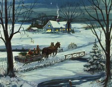 Christmas winter scene for sale  Ahsahka