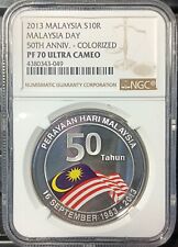 MALÁSIA 2013 S10R MALÁSIA DIA 50º ANIVERSÁRIO. -COLORIZADO NGC PF70 ULTRA CAMEO., usado comprar usado MALÁSIA 2013 S10R MALÁSIA DIA 50º ANIVERSÁRIO. -COLORIZADO NGC PF70 ULTRA CAMEO., usado comprar usado  Enviando para Brazil