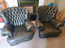 Vintage green chesterfield for sale  HULL