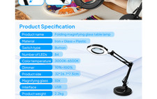 10x magnifying glass for sale  Grafton