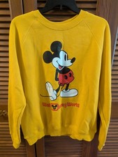Suéter moletom amarelo Mickey Mouse Walt Disney World parques da Disney - Tamanho M comprar usado  Enviando para Brazil