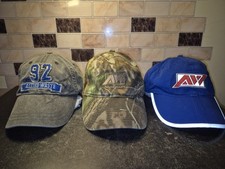 Usado, Lote de 3 Chapéus Ajustáveis Allied Waste Logotipo Bordado Boné Hit Wear Camuflagem  comprar usado  Enviando para Brazil