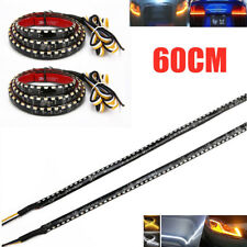 1Pair 60CM LED Headlight Streamer Light Bar Daytime Running Sequential Flow Lamp comprar usado  Enviando para Brazil