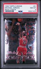 Topps 1998 trasero cromado 2 trasero #B1 Michael Jordan PSA 8 segunda mano  Embacar hacia Argentina