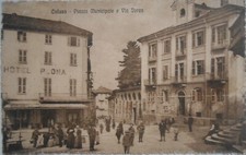 Cartolina caluso piazza usato  Torino