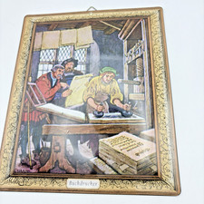 Placa de metal para decoração de parede Buchrucker impressão prensa pendurada quadro 8,5"X7" comprar usado  Enviando para Brazil