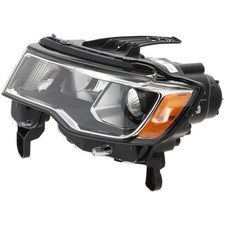 Farol esquerdo para Jeep Grand Cherokee 2017-2021 halogênio com lâmpada/s cromado preto comprar usado  Enviando para Brazil